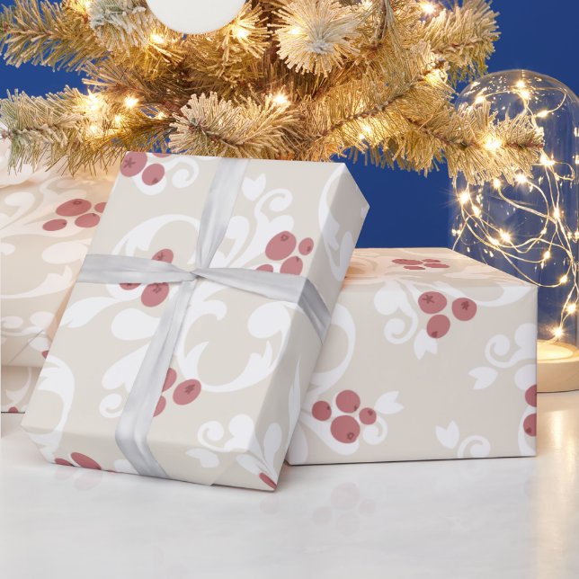 Christmas Berries Wrapping Paper (Holidays)