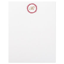 Christmas berry wreath custom letterhead