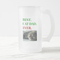 Christmas Best Cat Dad Ever Photo