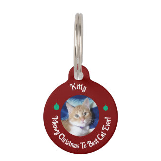 Christmas, Best Cat Ever , Cat Photo , Pet Tag