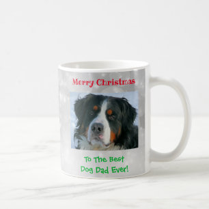 Christmas Best Dog Dad Ever Pet Photo Coffee Mug
