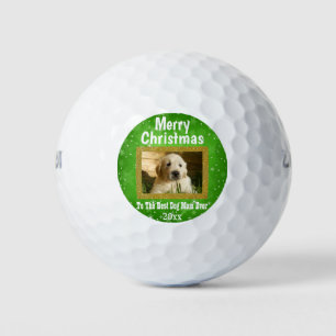 Christmas Best Dog Mum Ever Pet Custom Photo Golf Balls