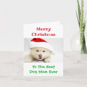 Christmas Best Dog Mum Ever Pet Photo Card