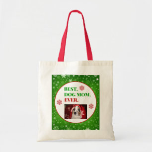 Christmas Best Dog Mum Ever Photo Tote Bag