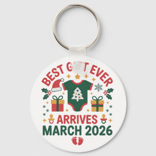 Christmas Best Gift Arrives March 2026 Couples Key Ring