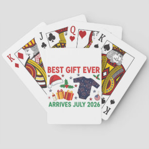 Christmas Best Gift Ever Arrives July 2026 Playing Cards