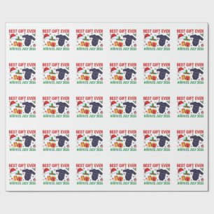 Christmas Best Gift Ever Arrives July 2026 Wrapping Paper