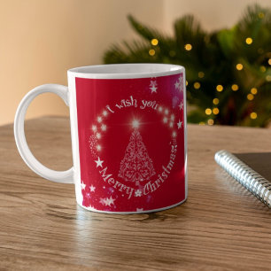 Christmas best wishes red Mug