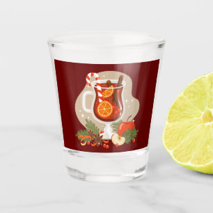 Christmas beverage  shot glass
