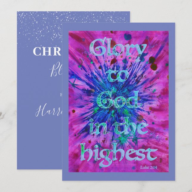 Christmas Bible Quote Holiday Card (Front/Back)