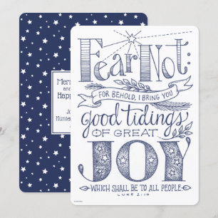 Christmas Bible Quote Typography Holiday Card
