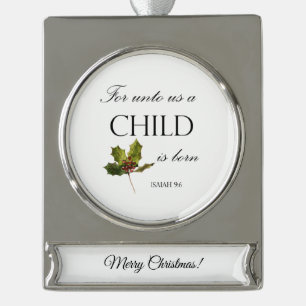  Christmas Bible Verse Banner Ornament