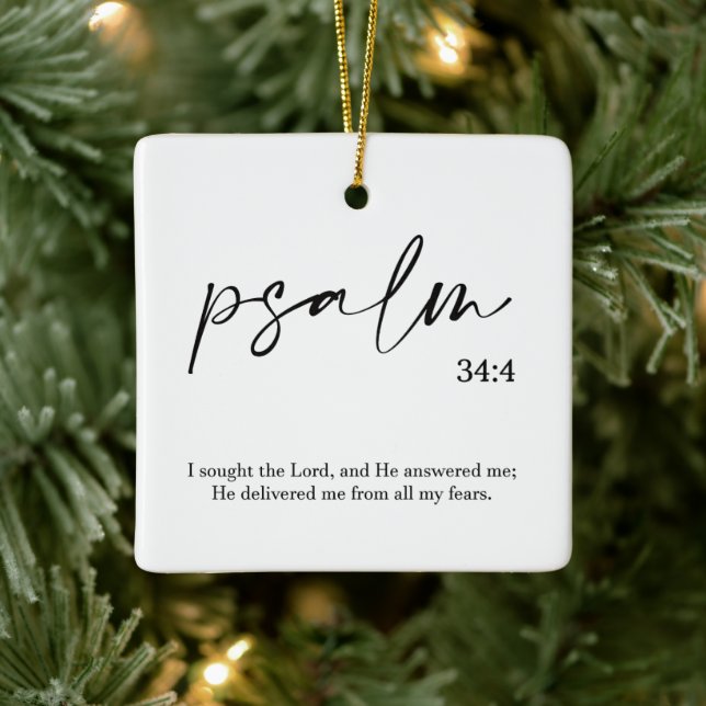  Christmas Bible Verse Ceramic Ornament (Tree)