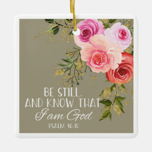Christmas Bible Verse Ceramic Ornament