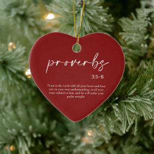 Christmas Bible Verse Ceramic Ornament