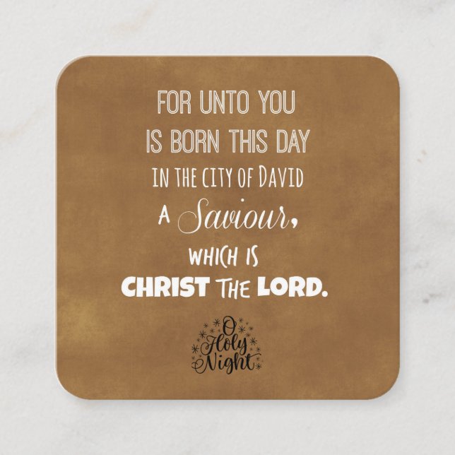 Christmas Bible Verse Enclosure Card (Front)