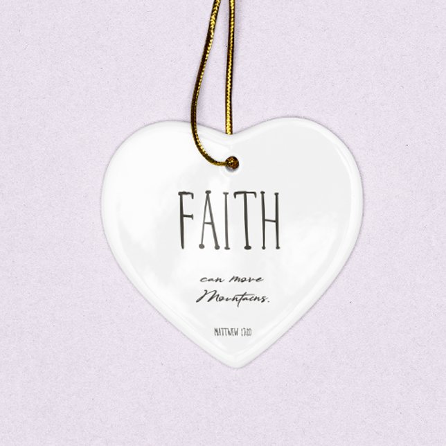  Christmas Bible Verse Faith Ceramic Ornament (Creator Uploaded)