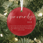 Christmas Bible Verse Glass Ornament<br><div class="desc">Christmas Bible Verse Glass Ornament</div>