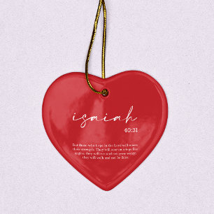  Christmas Bible Verse Isaiah  Ceramic Ornament