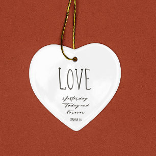  Christmas Bible Verse Love Ceramic Ornament