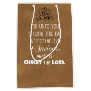 Christmas Bible Verse Medium Gift Bag