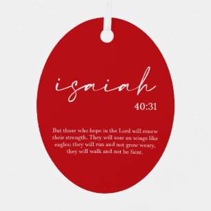 Christmas Bible Verse   Metal Ornament