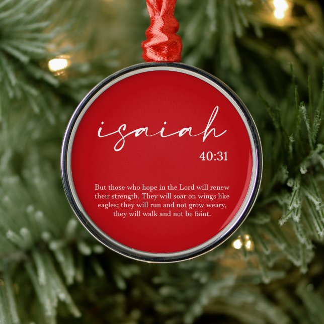  Christmas Bible Verse  Metal Tree Decoration (Tree)