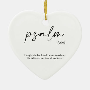  Christmas Bible Verse Psalm Ceramic Ornament