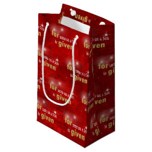 Christmas Bible Verse Small Gift Bag