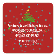 Christmas Bible verse sticker