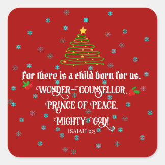 Christmas Bible verse sticker