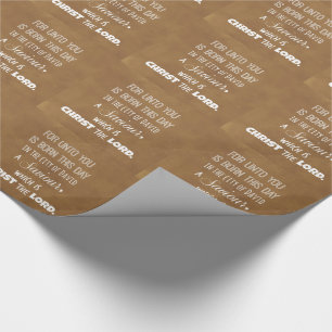 Christmas Bible Verse Wrapping Paper