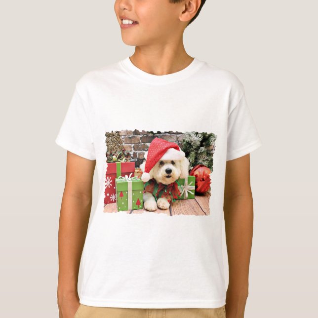 Christmas - Bichon Frise - Daisy T-Shirt (Front)