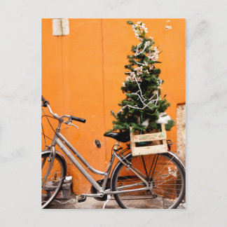 Christmas Bicycle Holiday Postcard