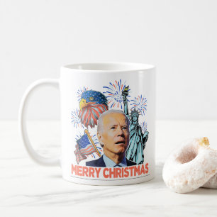 Christmas Biden Funny Joe Biden Confused Xmas Coffee Mug