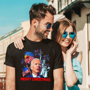 Christmas Biden Funny Joe Biden Confused Xmas T-Shirt