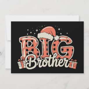 Christmas Big Brother Pregnancy Announcement Santa