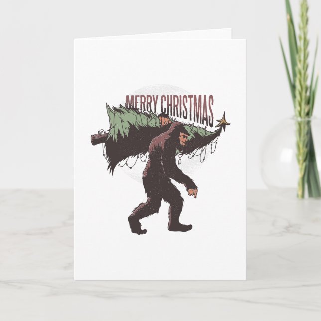 Christmas bigfoot card (Front)
