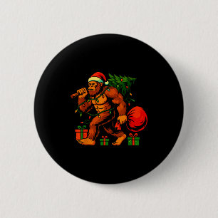 Christmas Bigfoot Costume Men Boy Sasquatch Xmas T 6 Cm Round Badge