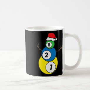 Christmas Billiards Snowman Kids Christmas Present Coffee Mug