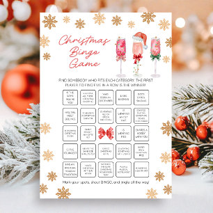 Christmas Bingo Game Holiday Card