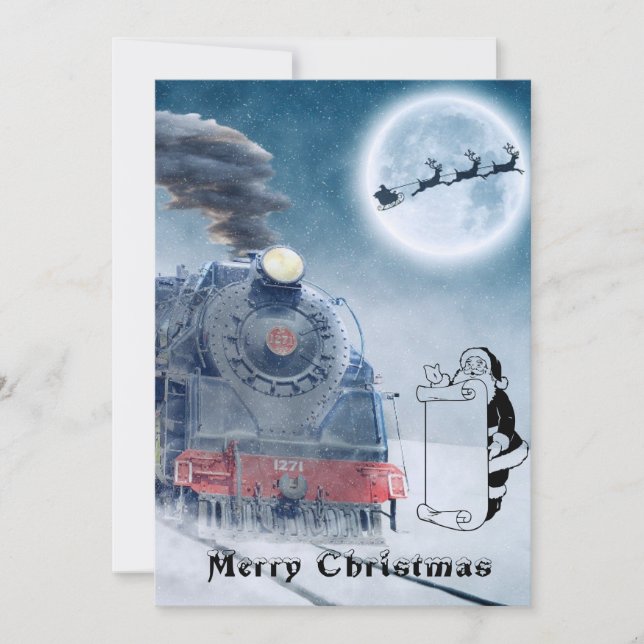 Christmas bingo holiday card (Front)