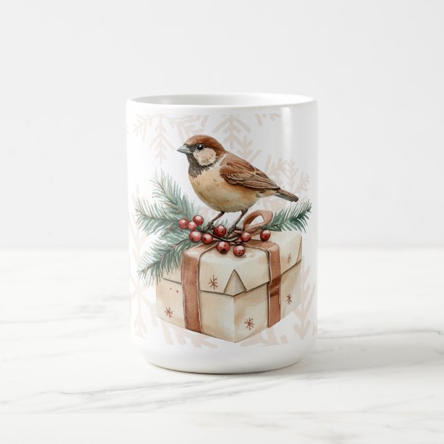 Christmas Bird  Coffee Mug (Center)
