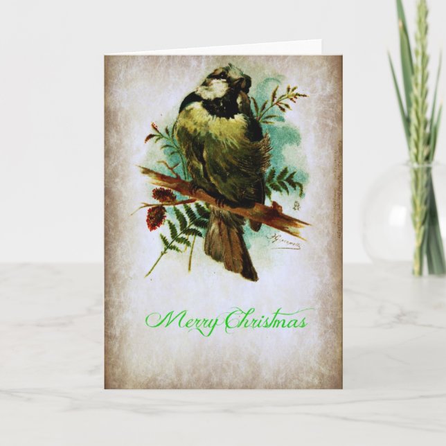 Christmas Bird Holiday Card (Front)