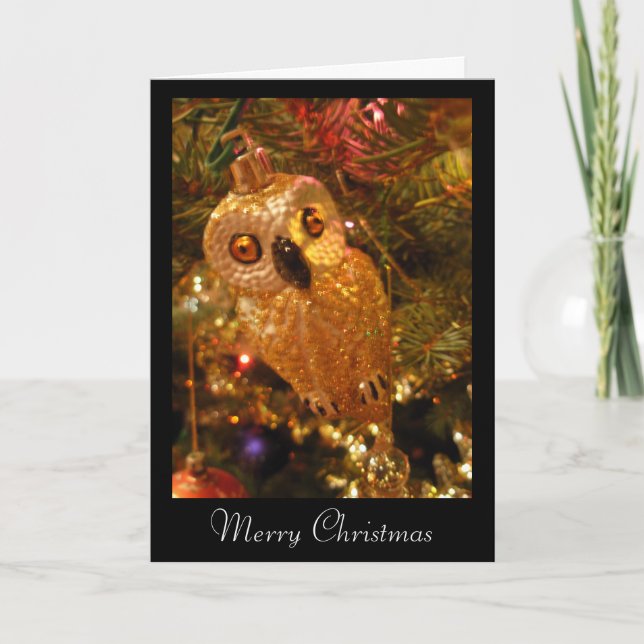 christmas bird holiday card (Front)
