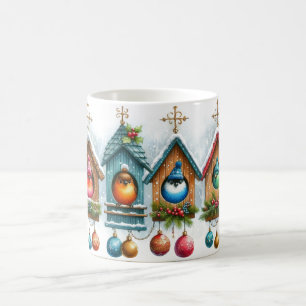 Christmas Birdhouse Coffee Mug