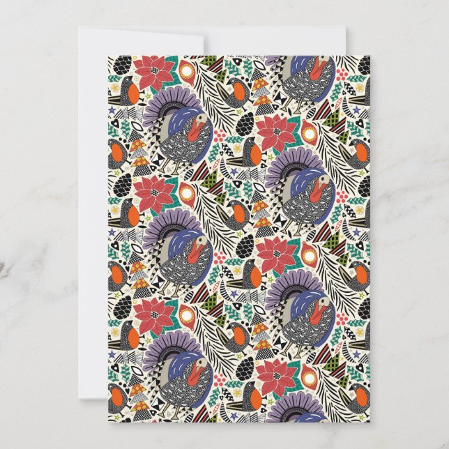 christmas birds holiday card (Front)