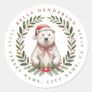 Christmas Birds Round Stickers