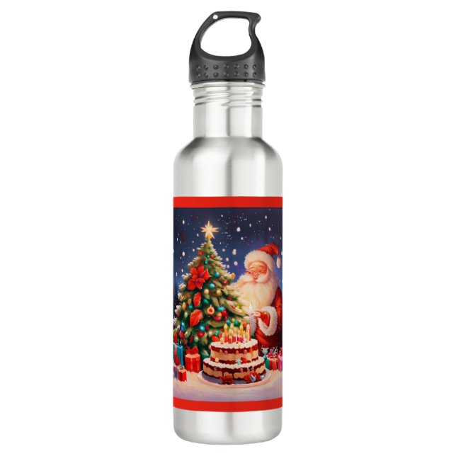 Christmas Birthday 11 710 Ml Water Bottle (Front)