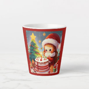 Christmas Birthday 1 Latte Mug